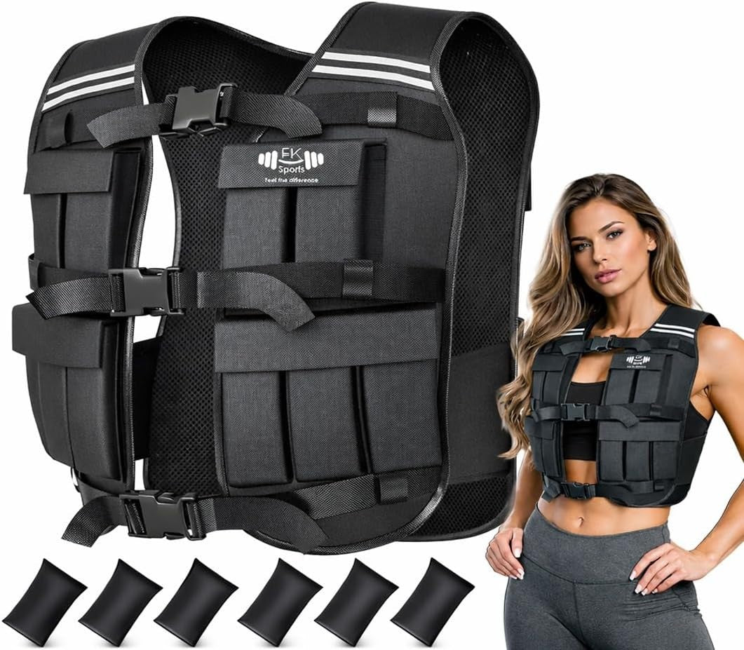 Weighted Vest (5–20KG) – Adjustable Training Vest for Running & Strength Workouts