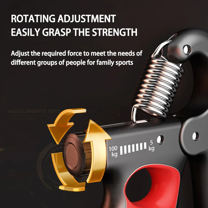 5-60/100/150Kg Grip Strengthener, Adjustable Muscle Recovery Fitness Gripper