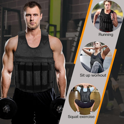 Weighted Vest (5–20KG) – Adjustable Training Vest for Running & Strength Workouts