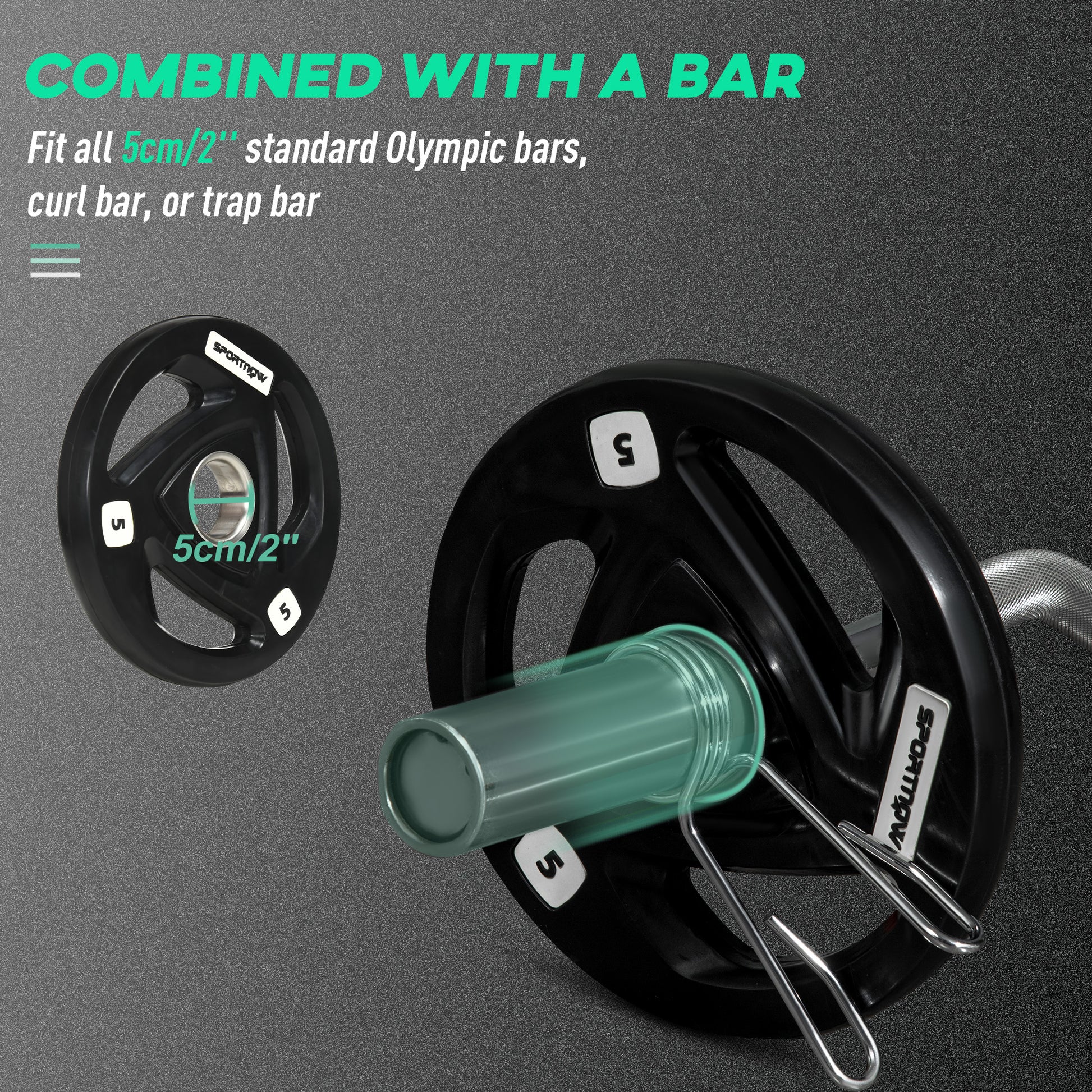 2 x 10KG Olympic Weight Plates – Tri-Grip Design (5cm Hole)