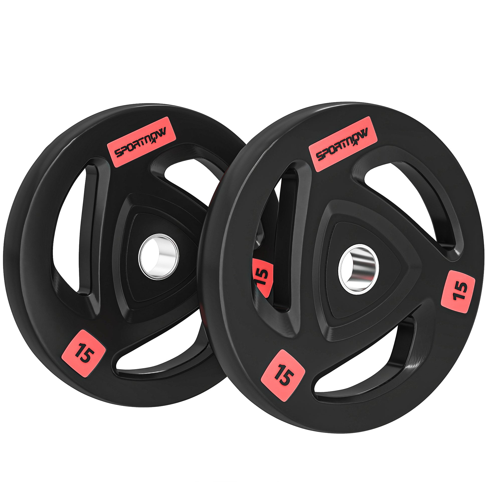 2 x 10KG Olympic Weight Plates – Tri-Grip Design (5cm Hole)