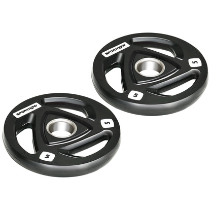 2 x 10KG Olympic Weight Plates – Tri-Grip Design (5cm Hole)