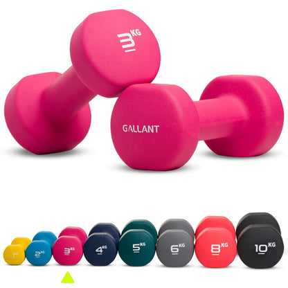 Neoprene Dumbbells (Pair) – Hand Weights for Home & Fitness Training