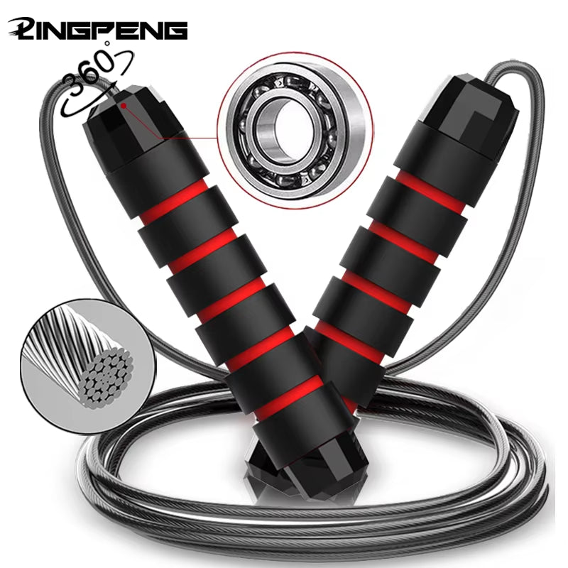 Speed Jump Rope – Adjustable Tangle-Free Rope with Foam Handles