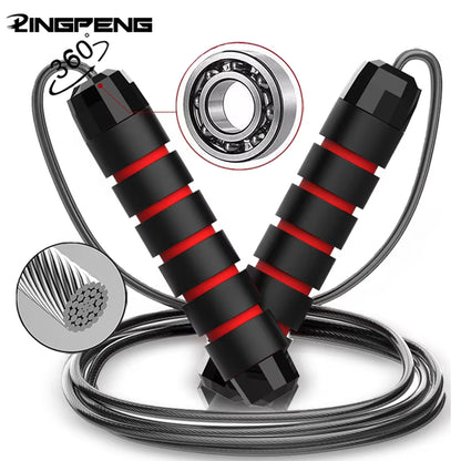 Speed Jump Rope – Adjustable Tangle-Free Rope with Foam Handles
