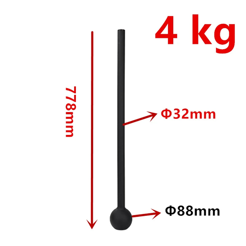 Gym Fitness Steel Hammer， Multiple Options Core Strength Training， Macebell Wrestling Fighting Workout Hammer Grip Forearm Train