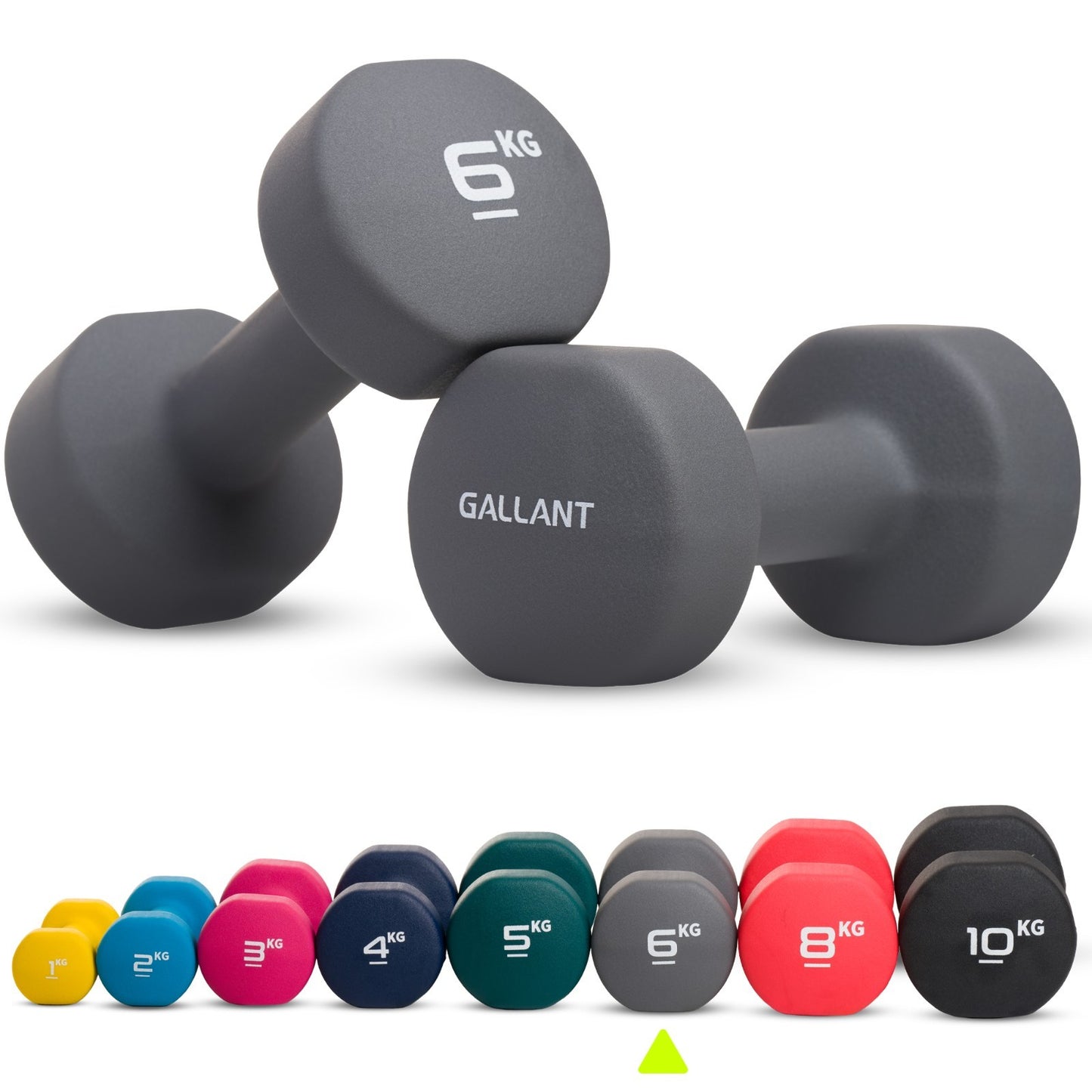 Neoprene Dumbbells (Pair) – Hand Weights for Home & Fitness Training