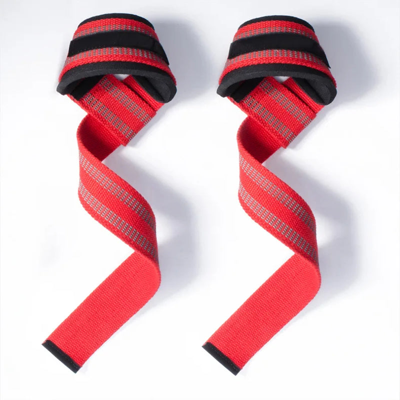 1Pair Non-Slip Strap Gym Dumbbell Workout Weights Lifting Straps Crossfit Fitness Equipment Wrist Wrap Lift Exercise Training