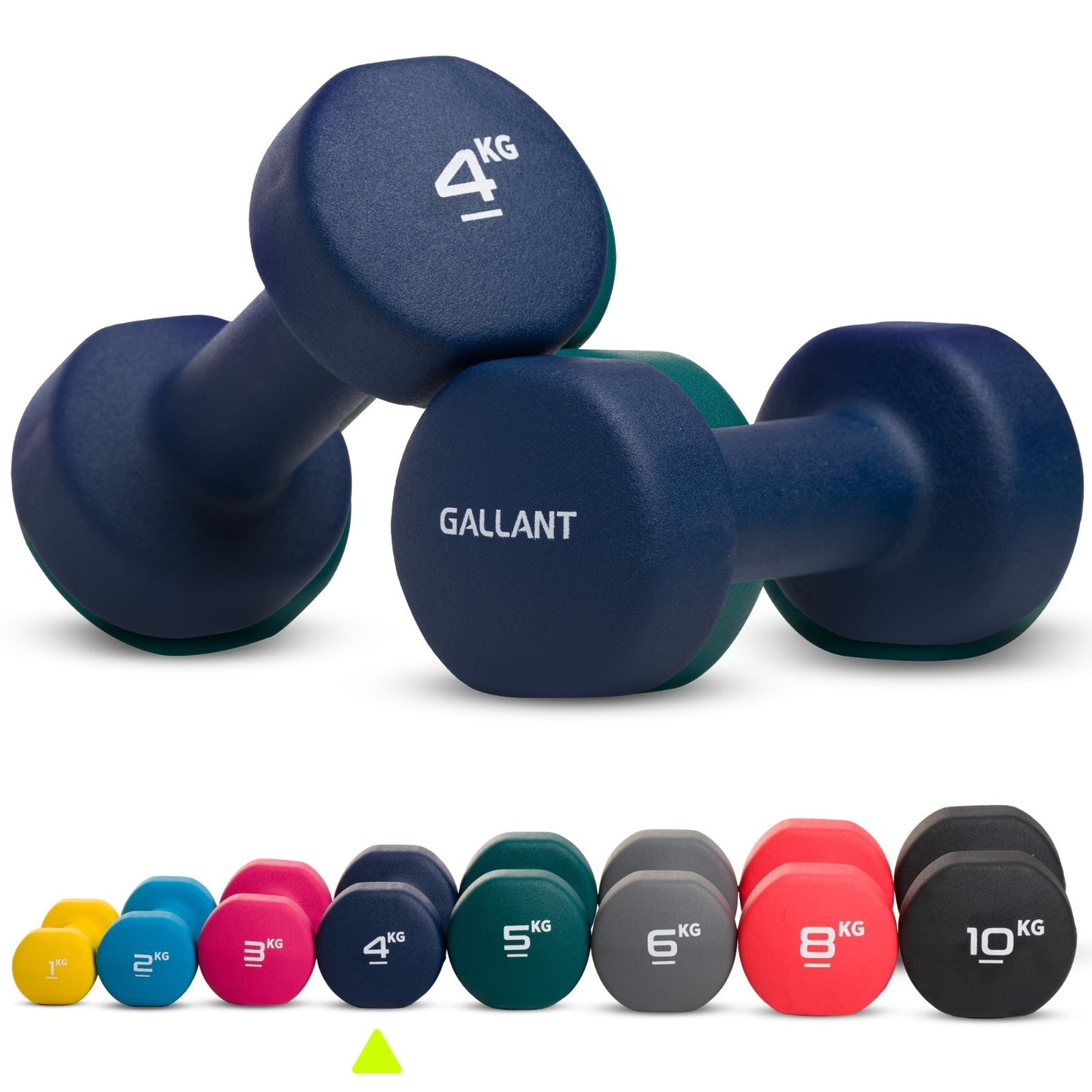 Neoprene Dumbbells (Pair) – Hand Weights for Home & Fitness Training