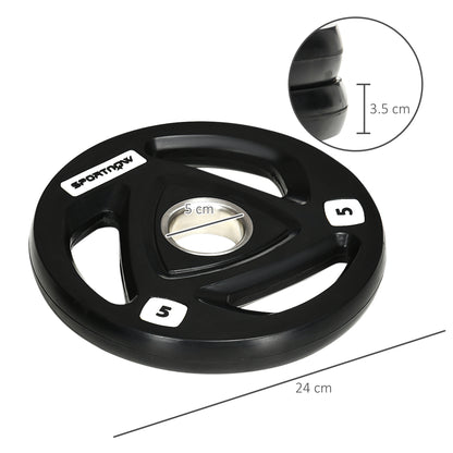 2 x 10KG Olympic Weight Plates – Tri-Grip Design (5cm Hole)