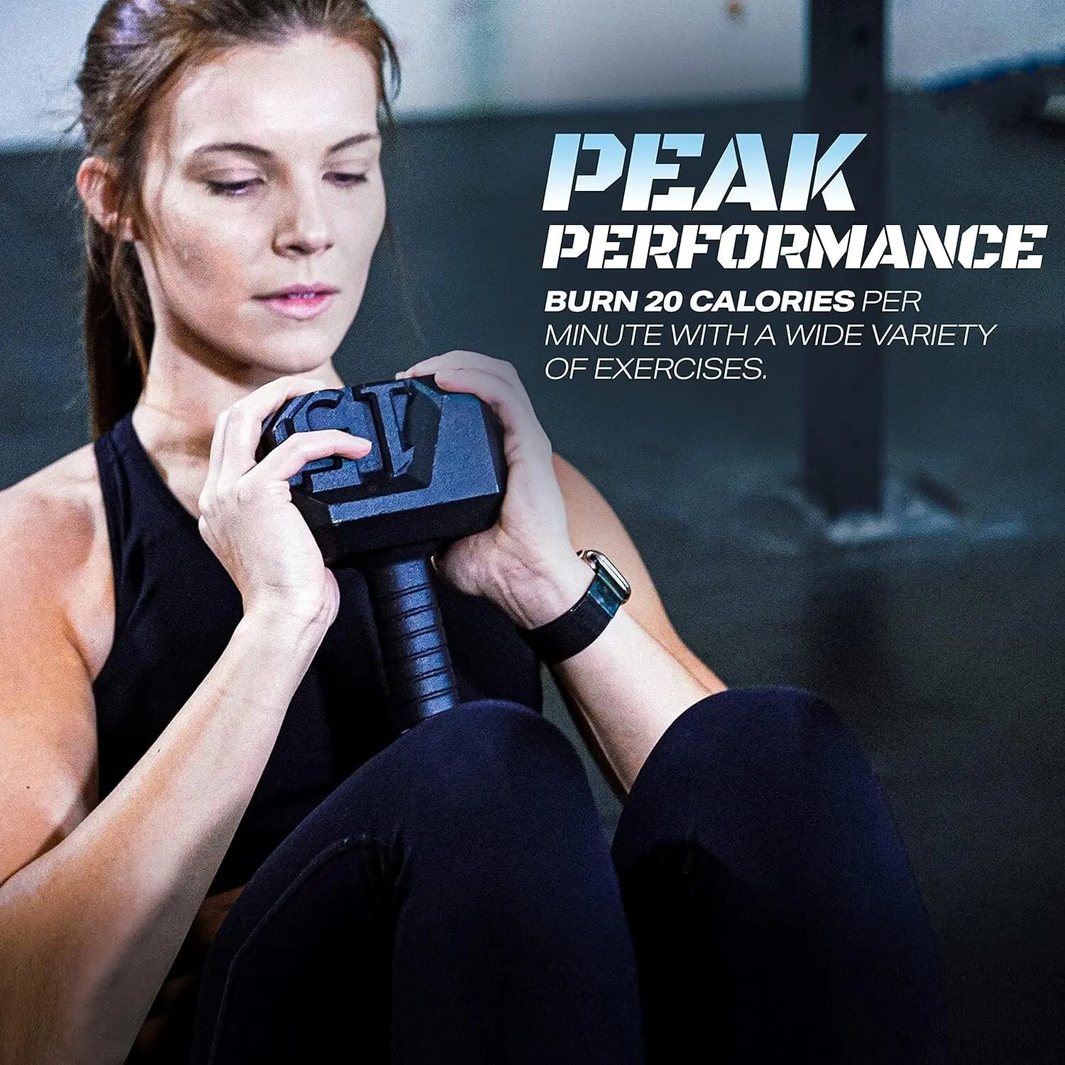 Thor Hammer Kettlebell – Heavy Duty Non-Slip Strength Training Weight (15LB / 6KG)