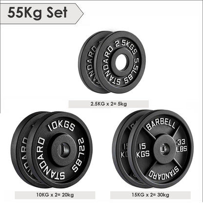 Cast Iron Weight Plates (Pair) – 2” Olympic Barbell Plates  🔹 SEO Optimised