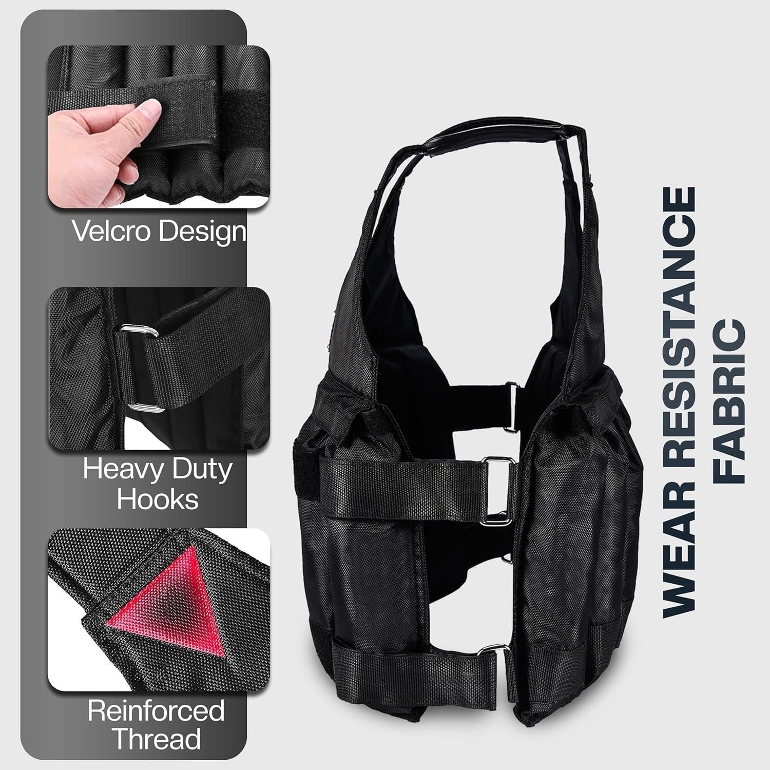Weighted Vest (5–20KG) – Adjustable Training Vest for Running & Strength Workouts