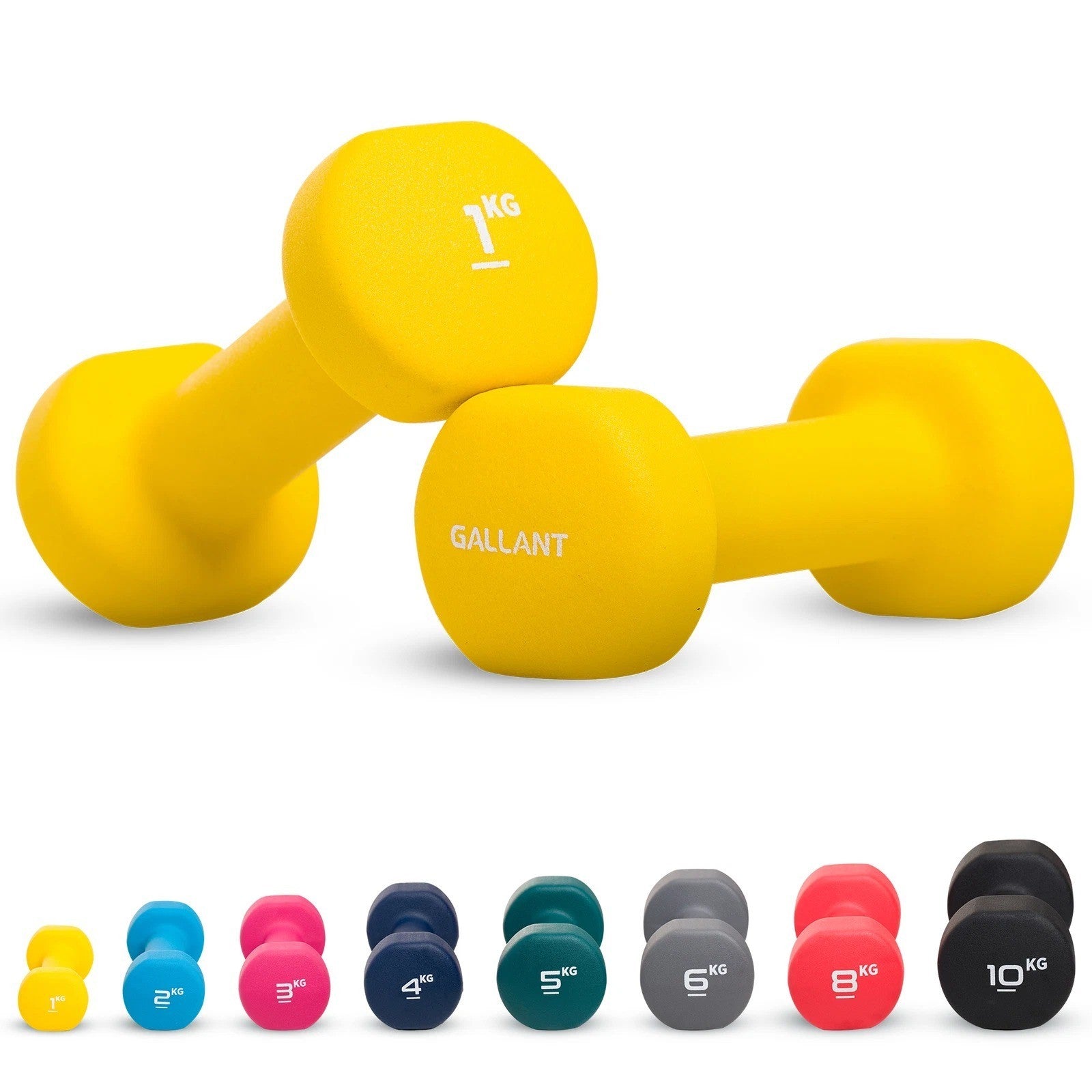 Neoprene Dumbbells (Pair) – Hand Weights for Home & Fitness Training