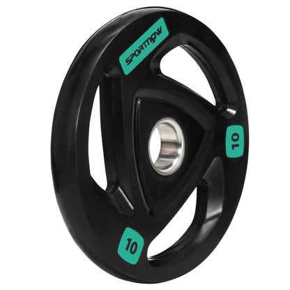 2 x 10KG Olympic Weight Plates – Tri-Grip Design (5cm Hole)