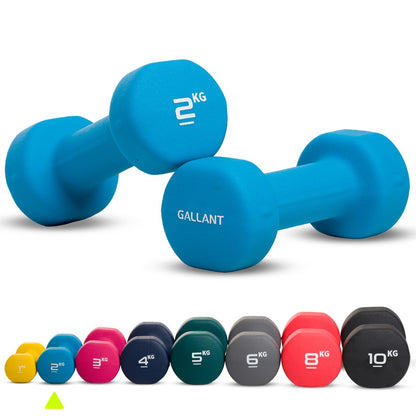 Neoprene Dumbbells (Pair) – Hand Weights for Home & Fitness Training