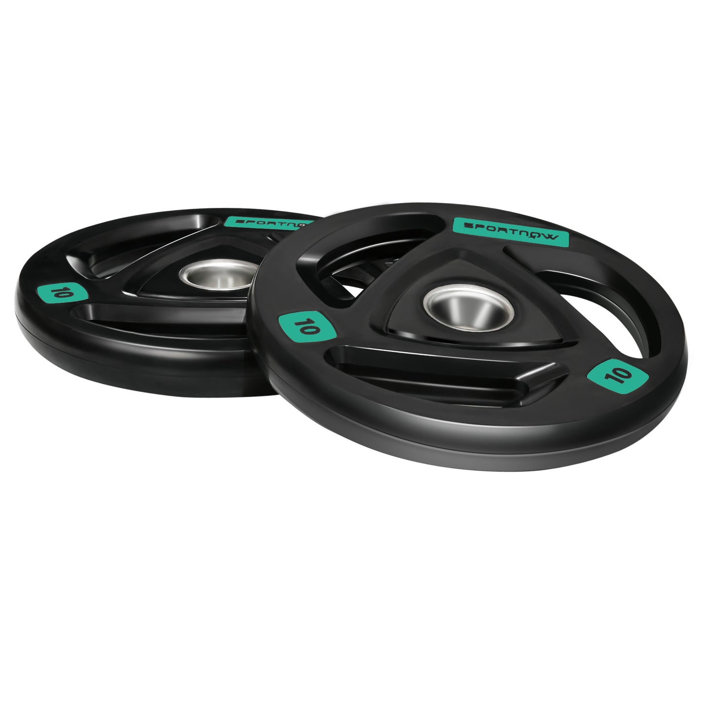 2 x 10KG Olympic Weight Plates – Tri-Grip Design (5cm Hole)