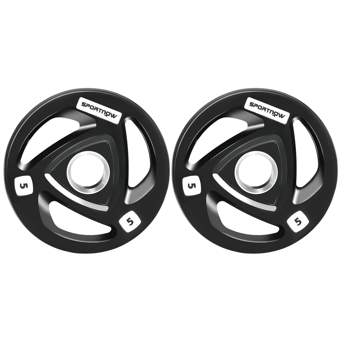 2 x 10KG Olympic Weight Plates – Tri-Grip Design (5cm Hole)