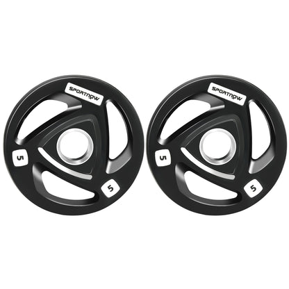 2 x 10KG Olympic Weight Plates – Tri-Grip Design (5cm Hole)