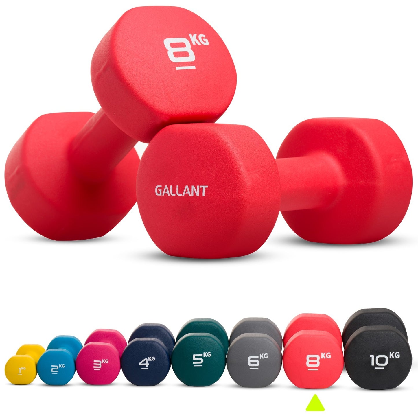 Neoprene Dumbbells (Pair) – Hand Weights for Home & Fitness Training