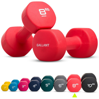 Neoprene Dumbbells (Pair) – Hand Weights for Home & Fitness Training