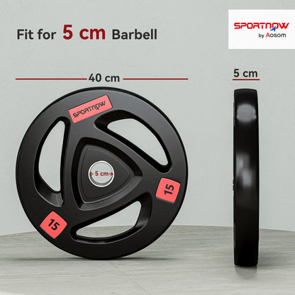 2 x 10KG Olympic Weight Plates – Tri-Grip Design (5cm Hole)