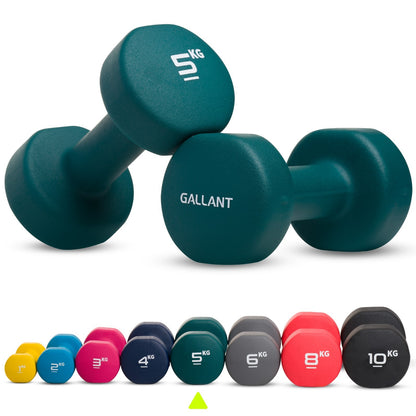 Neoprene Dumbbells (Pair) – Hand Weights for Home & Fitness Training