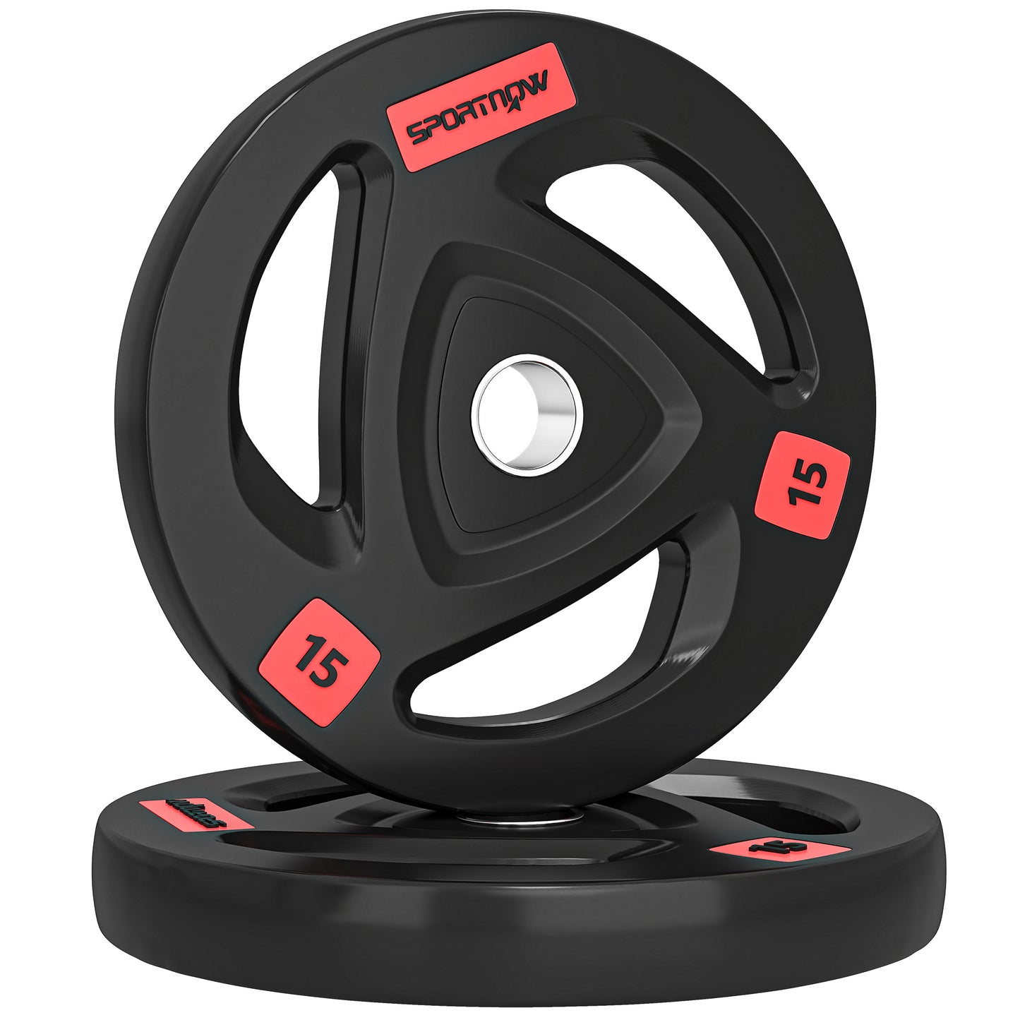 2 x 10KG Olympic Weight Plates – Tri-Grip Design (5cm Hole)