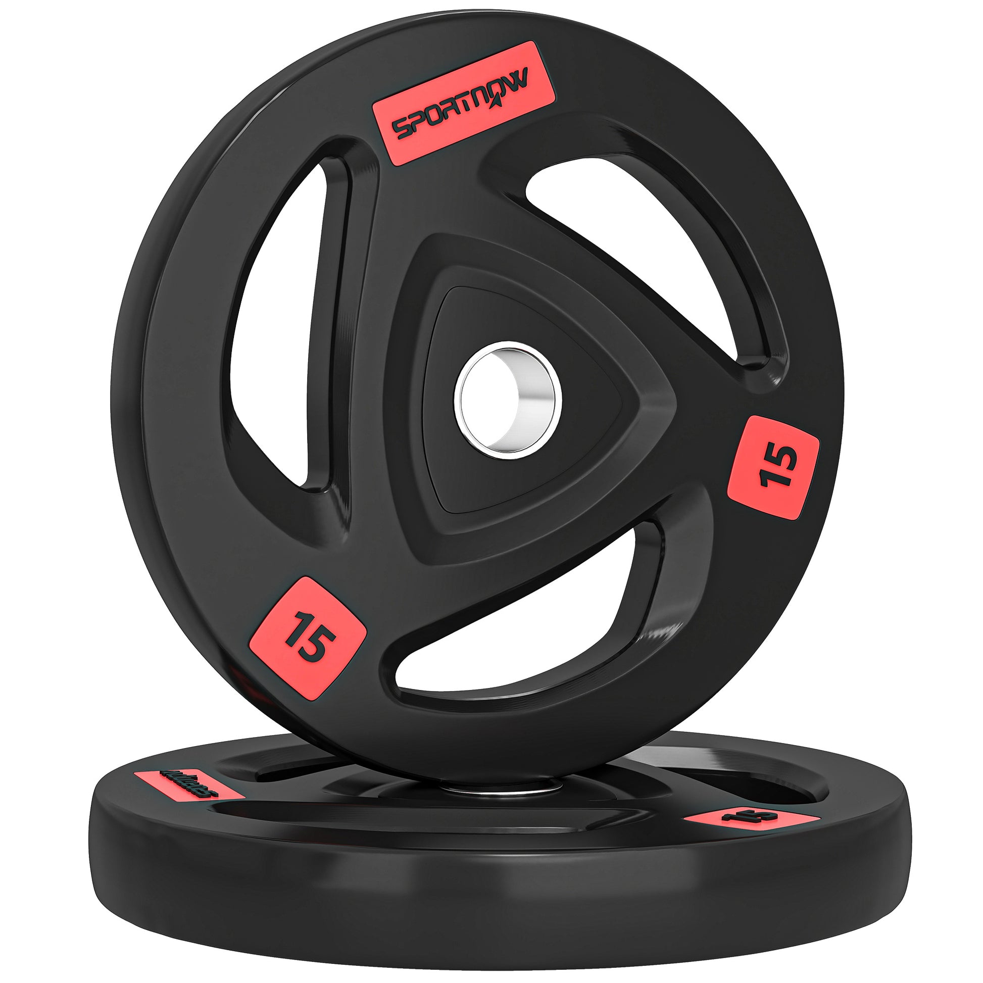 2 x 10KG Olympic Weight Plates – Tri-Grip Design (5cm Hole)