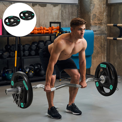 2 x 10KG Olympic Weight Plates – Tri-Grip Design (5cm Hole)
